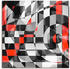 Art-Land Schwarz weiß trifft rot Version 1 30x30cm (99600268-0)