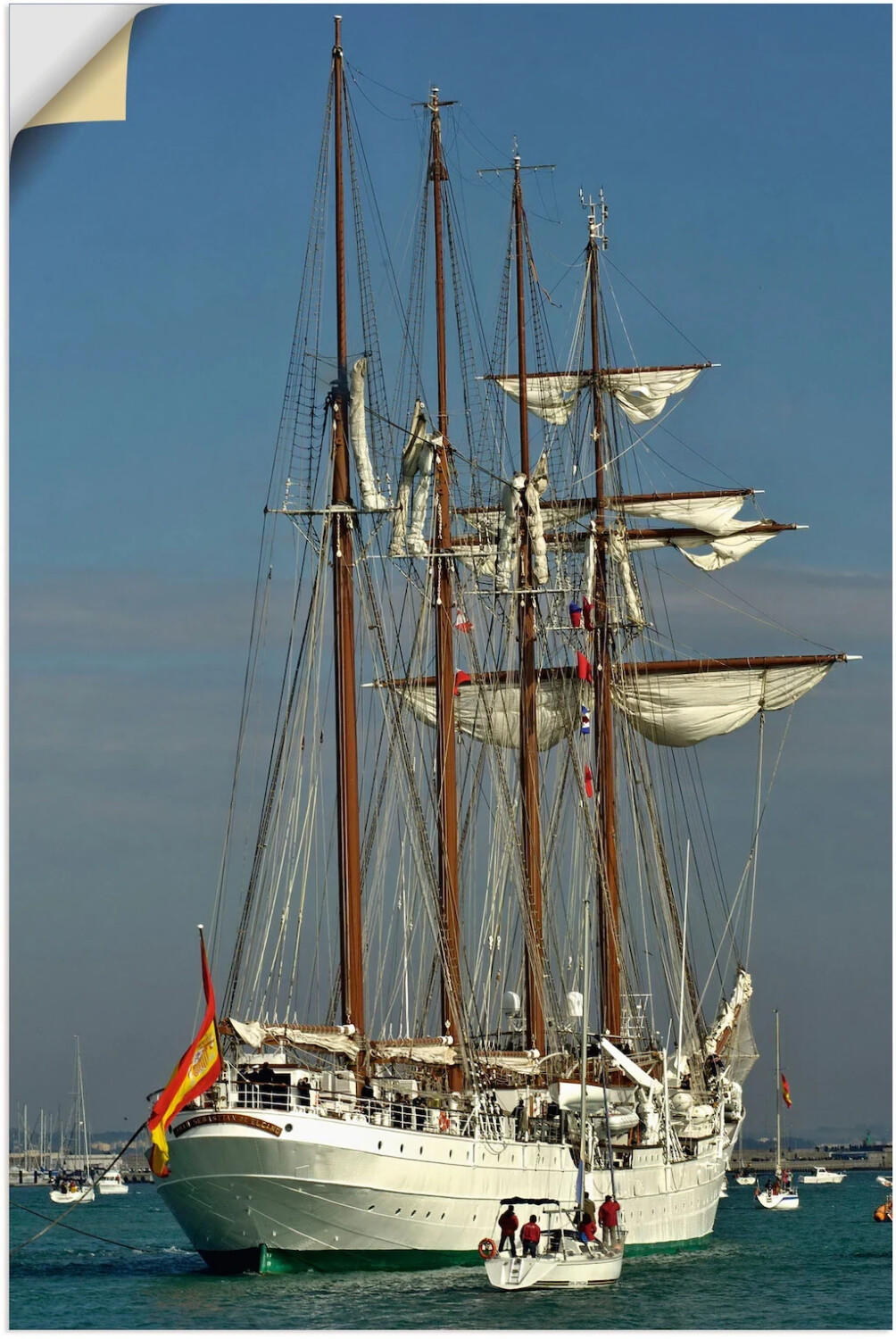 Art-Land Segelschiff Juan Sebastian de Elcano 90x60cm (83638608-0) Test  Black Friday Deals TOP Angebote ab 48,99 € (November 2023)
