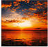 Art-Land Sonnenuntergang am Strand mit wunderschönem Himmel 30x30cm (53095149-0)