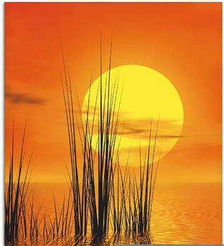 Art-Land Sonnenuntergang mit Schilf 45x60cm (13489862-0)