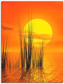 Art-Land Sonnenuntergang mit Schilf 45x60cm (70739155-0)
