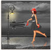 Artland Wandbild »Tanzen im Regen«, Frau, (1 St.), als Leinwandbild, Poster in