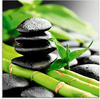 Artland Glasbild »Wachstum - Lavasteine Bambus«, Zen, (1 St.), in verschiedenen