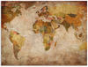 Artland Wandbild »Weltkarte«, Landkarten, (1 St.), als Alubild, Outdoorbild,