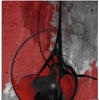 Artland Glasbild »Abstrakt in rot und schwarz«, Gegenstandslos, (1 St.), in