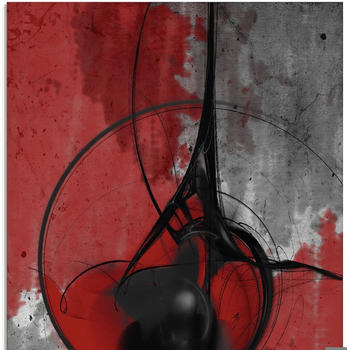 Art-Land Abstrakt in rot und schwarz 60x80cm (72291666-0)