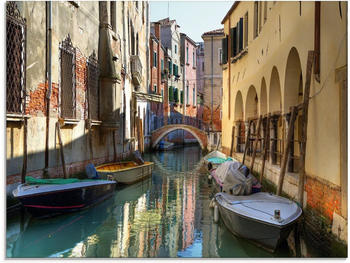 Art-Land Boote auf Kanal in Venedig 80x60cm (53505435-0)