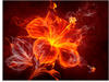 Artland Glasbild »Feuerblume«, Blumen, (1 St.), in verschiedenen Größen