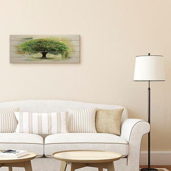 Art-Land Frühlingsbaum auf abstraktem Hintergrund 125x50 cm (73509140-0)