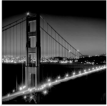 Art-Land Golden Gate Bridge am Abend 50x50cm (43623313-0)