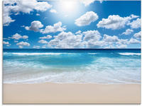 Artland Glasbild "Gro&szlig;artige Strandlandschaft" Strand 1 Stk. tlg. in...