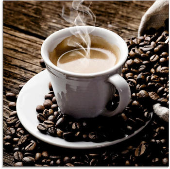 Art-Land Heißer Kaffee dampfender Kaffee 20x20cm (52694257-0)