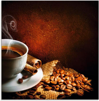 Art-Land Kaffeetasse mit Kaffebohnen 50x50cm (76235743-0)