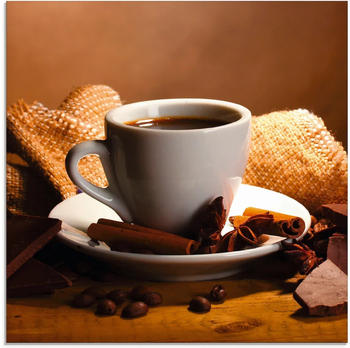 Art-Land Kaffeetasse Zimtstange Nüsse Schokolade 30x30cm (30961665-0)