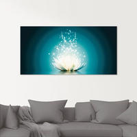 Artland Glasbild "Magie der Lotus-Blume" Blumen 1 Stk. tlg.