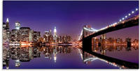 Artland Glasbild "New York Skyline" Amerika 1 Stk. tlg. in verschiedenen...