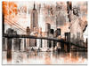 Artland Glasbild »New York Skyline Collage V«, Amerika, (1 St.), in...