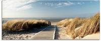 Artland Glasbild "Nordseestrand auf Langeoog - Steg" Strand 1 Stk. tlg. in