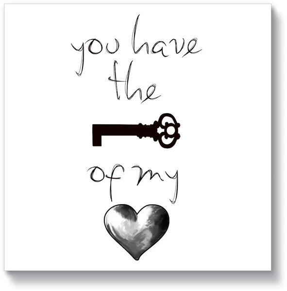 Art-Land Schlüssel für mein Herz 15x15 cm (12920145-0)