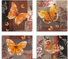 Artland Leinwandbild »Schmetterling 1-4«, Insekten, (4 St.), 4er Set,...