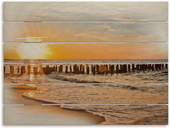 Art-Land Schöner Sonnenuntergang am Strand 80x60 cm (34515011-0)
