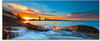 Artland Glasbild »Sonnenuntergangszeit am Hua-Hin Strand«, Gewässer, (1 St.), in