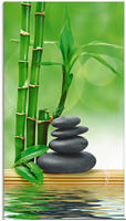 Artland Glasbild "Spa Konzept Zen Basaltsteine" Zen 1 Stk. tlg. in verschiedenen