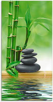 Artland Glasbild "Spa Konzept Zen Basaltsteine" Zen 1 Stk. tlg. in verschiedenen