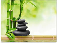 Artland Glasbild "Spa Konzept Zen Basaltsteine" Zen 1 Stk. tlg. in verschiedenen