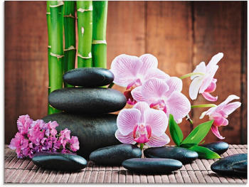 Art-Land Spa Konzept Zen Steinen Orchideen 80x60cm (15660913-0)