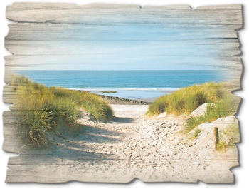 Art-Land Strand mit Sanddünen und Weg zur See 40x30cm (34086817-0)