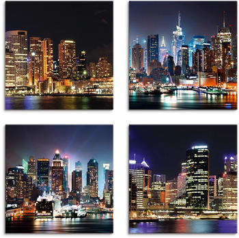 Art-Land Sydney Hafen und New York Times Square 40x40cm (24918334-0)