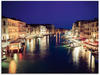Artland Glasbild »Venedig bei Nacht«, Italien, (1 St.), in verschiedenen...