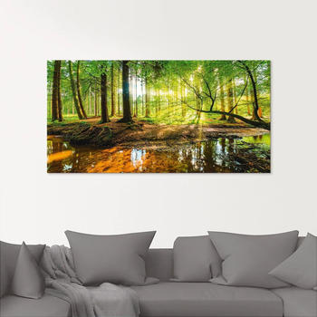 Art-Land Wald mit Bach 100x50cm (56082563-0)