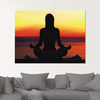 Art-Land Yoga im Sonnenuntergang 60x45cm (41761105-0)