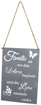 Riffelmacher + Weinberger Dekoschild Familie 20x30cm (08579)