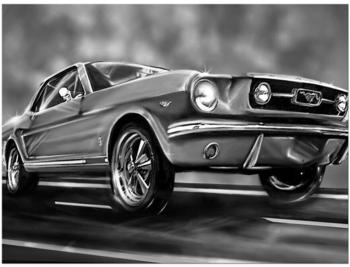 Bilderdepot24 Mustang Graphic 40x30cm