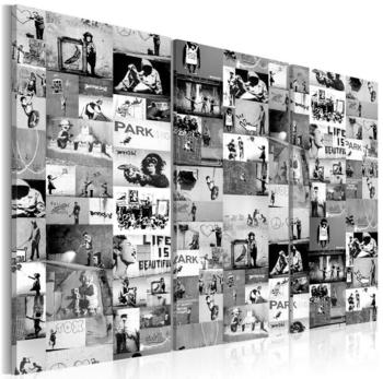 Artgeist Banksy: Graffiti Collage III 90x60cm Artgeist Banksy: Graffiti Collage III 90x60cm