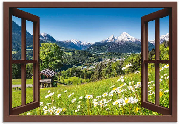 Art-Land Fensterblick Bayerischen Alpen 70x50cm (61716157-0)