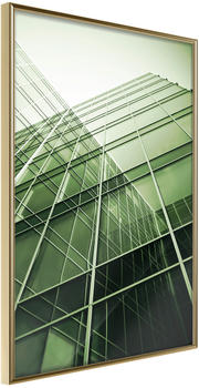 Artgeist Steel and Glass (Green) 20x30cm goldener Rahmen Artgeist Steel and Glass (Green) 20x30cm goldener Rahmen