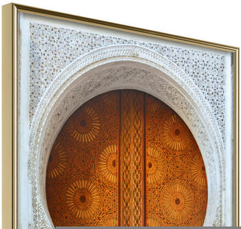Artgeist Closed Passage (Brown) 20x30cm goldener Rahmen