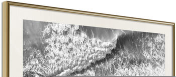 Artgeist Power of the Sea 30x20cm goldener Rahmen mit Passepartout