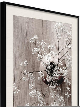 Artgeist Reminiscence of Spring 20x30cm schwarzer Rahmen mit Passepartout