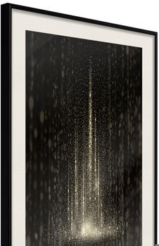 Artgeist Rain of Light 20x30cm schwarzer Rahmen mit Passepartout