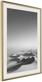 Artgeist Ocean of Sand I 20x30cm goldener Rahmen mit Passepartout