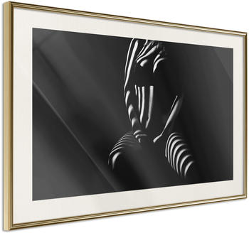 Artgeist Blinds Shadow 30x20cm goldener Rahmen mit Passepartout