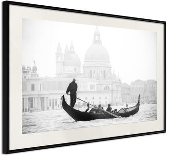 Artgeist Symbols of Venice 90x60cm schwarzer Rahmen mit Passepartout