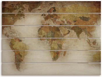 Art-Land Weltkarte 80x60 cm (16316723-0)