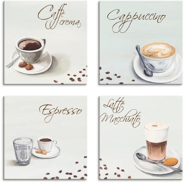 Art-Land Cappuccino Espresso Latte Macchiato 40x40cm (94228425-0)