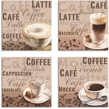 Art-Land Milchkaffee Latte MacchiatoChocolate 20x20cm (96416129-0)